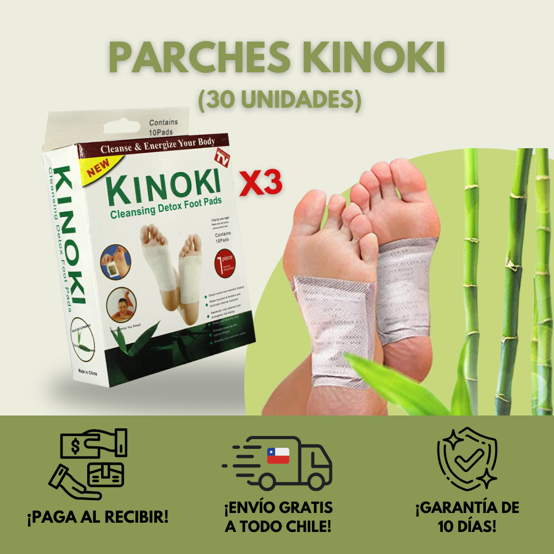 Promo 3 Packs Parche Kinoki (30 UNIDADES)